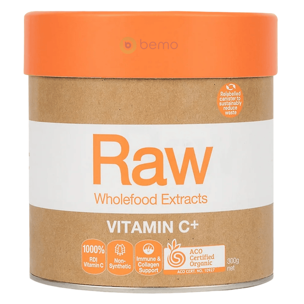 Amazonia Raw, Wholefood Extracts, Vitamin C+, 300g (8881132175612)