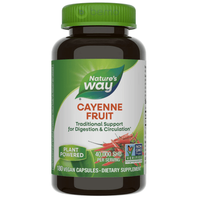 Nature's Way, Cayenne Fruit, 180 Vegan capsules (8566883746044)