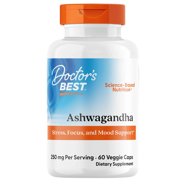 Doctor's Best, Ashwagandha with Sensoril, 125 mg, 60 Veggie Caps (4414471405708)