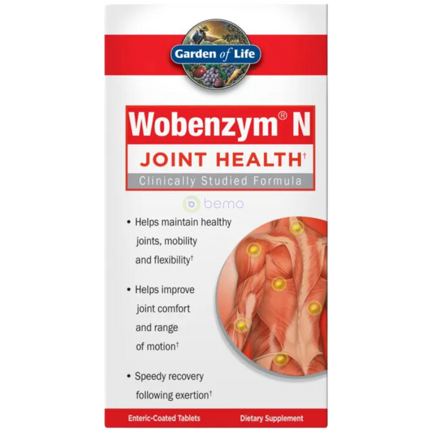 Garden of Life, Wobenzym N Joint Health, 100 Tabs (8687645786364)