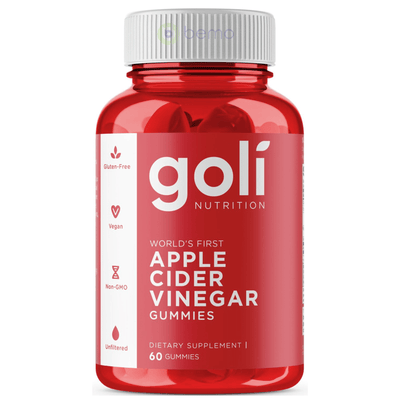 Goli Nutrition, Apple Cider Vinegar Gummies, 60 Gummies (5918527520932)