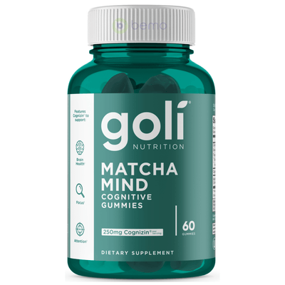 Goli Nutrition, Matcha Mind Cognitive Gummies, 60 Gummies (8809748660476)