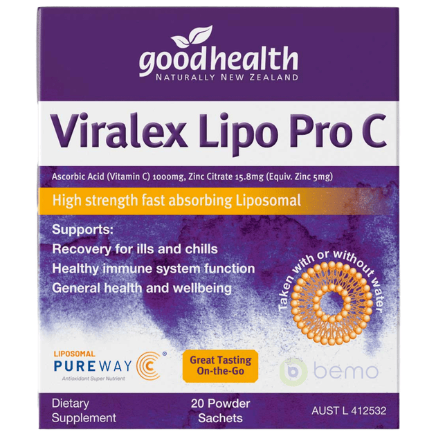 Good Health, Viralex Lipo Pro C, 20 Powder Sachets | bemo