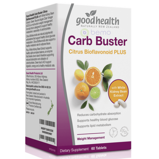 Good Health, Carb Buster Citrus Bioflavonoids PLUS, 60 Tablets (8796546957564)