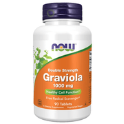 Now Foods, Graviola 1000 mg, Double Strength, 90 Tablets (8566883844348)