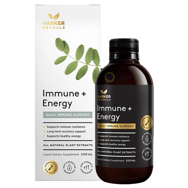 Harker Herbals, Immune + Energy, 200ml (6706170593444)