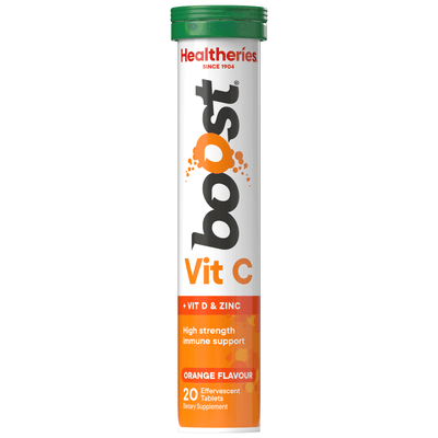 Healtheries, Boost Vit C Orange, 20 Effervescent Tablets (7760433742076)