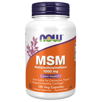 Now Foods, MSM, Methylsulfonylmethane, 1000mg, 120 Veg Capsules (4425905864844)