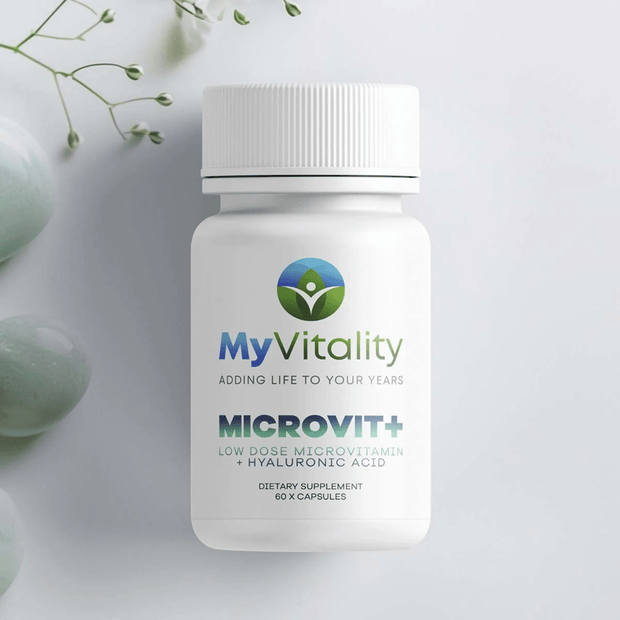 MyVitality, MicroVit + Hyaluronic Acid, 60 Capsules (8893768433916)