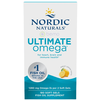 Nordic Naturals, Ultimate Omega, 1280mg, 180 Softgels (8682802282748)