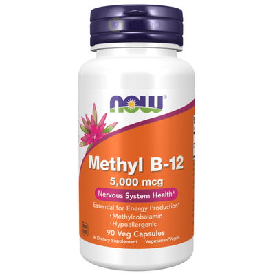 Now Foods, Methyl B-12, 5000mcg, 90 Veg Caps (8098697052412)