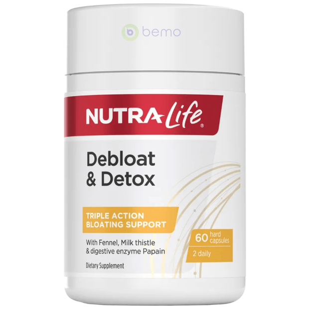 Nutra-Life, Debloat & Detox, 60 Capsules (7866460045564)