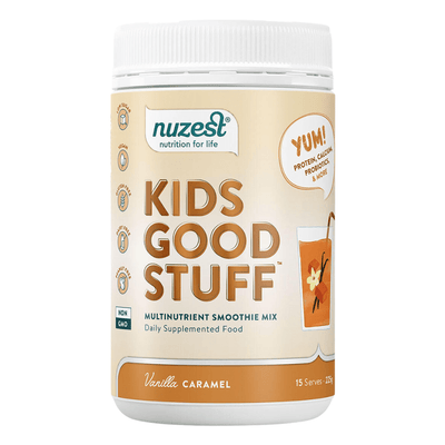 Nuzest, Kids Good Stuff, Vanilla Caramel, 225g (8641650884860) (8641818624252)