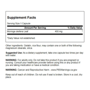 Swanson, Full Spectrum Moringa Oleifera 400mg, 60 Caps (8782509080828)