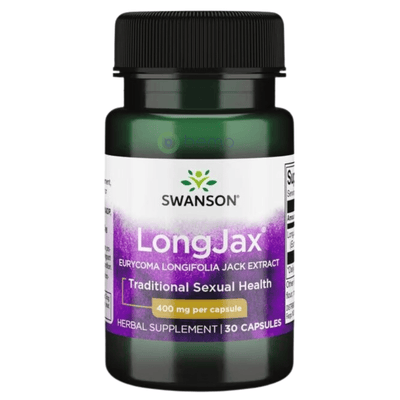 Swanson, Longjax Eurycoma Longifolia Jack Extract 400mg, 30 Caps (8782504427772)