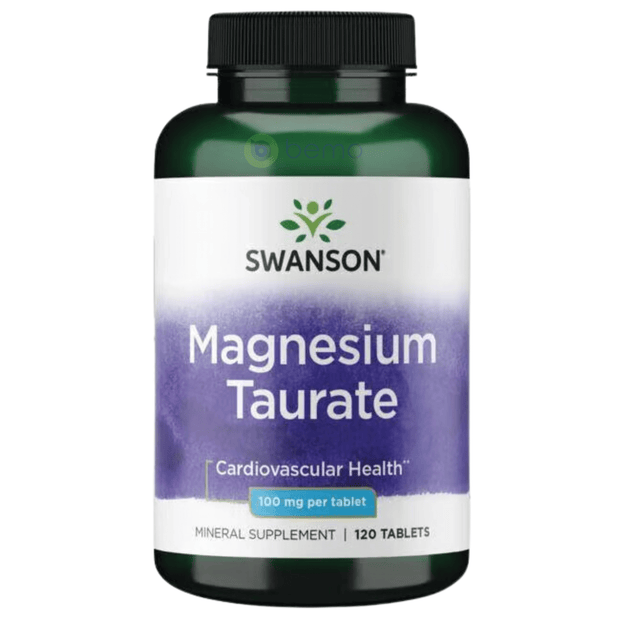 Swanson, Magnesium Taurate 100mg, 120 Tablets (8782506590460)