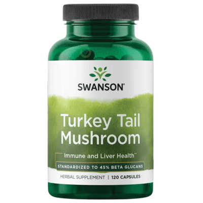 Swanson, Turkey Tail Mushroom 500mg, Immune & Liver Health, 120 Caps (8782539620604)