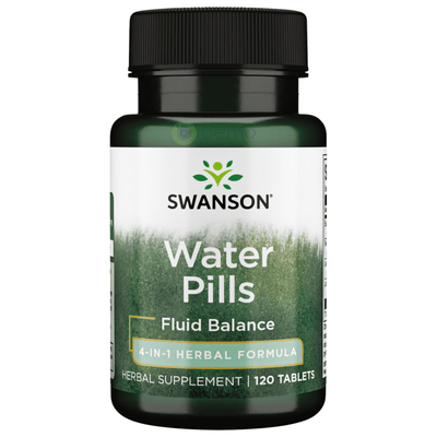 Swanson, Water Pills Fluid Balance, 120 Tablets (8782550728956)