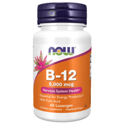 Now Foods, B-12 5000mcg, 60 Lozenges (7858767528188)