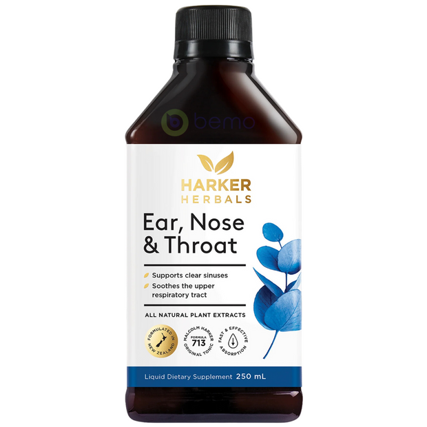 Harker Herbals, Ear, Nose, Throat Tonic, 250ml (6706148671652)